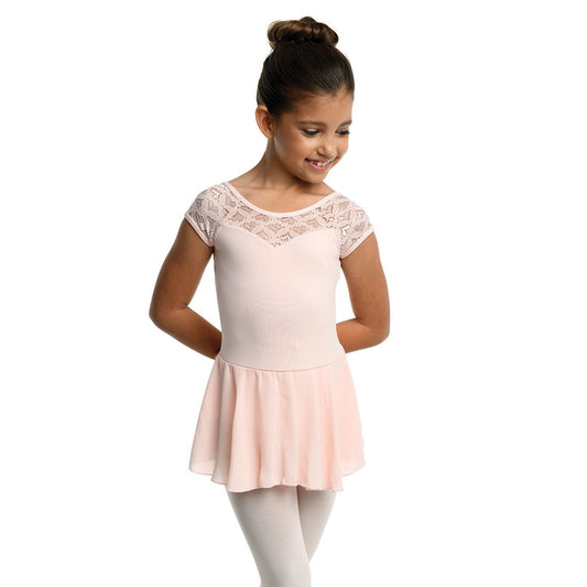 Cap Sleeve Lace Heart Dress