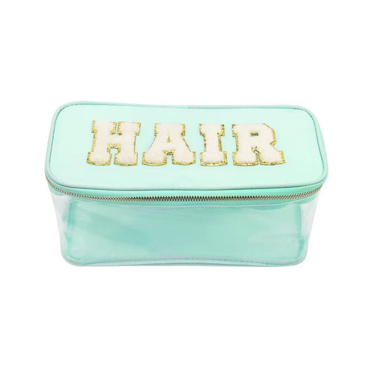 'HAIR' Varsity Cosmetic Bag