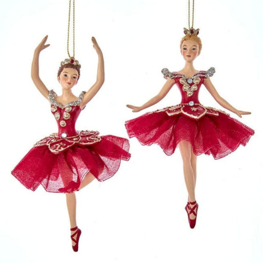 Regal Red Ballerina Ornament