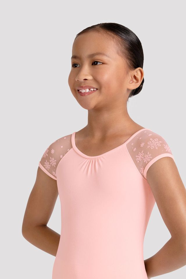 Girl's Kaleidoscope Cap Sleeve Leotard