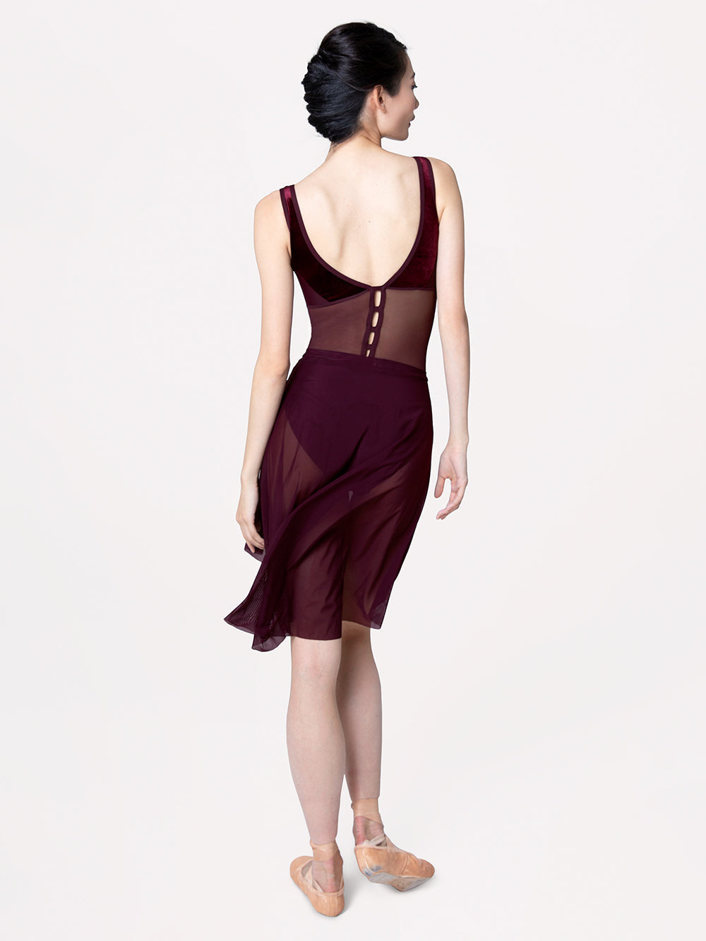 Long High Low Mesh Skirt