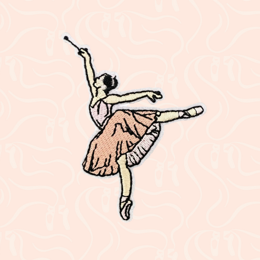 Ballerina Arabesque Iron On Patch