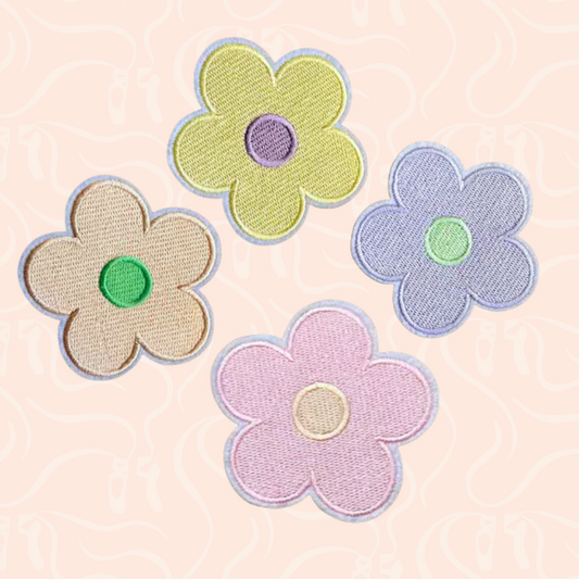 Pastel Flower Iron On Patch