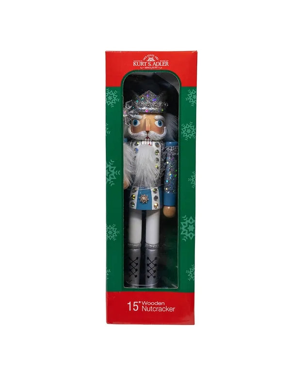 Blue and Platinum Nutcracker