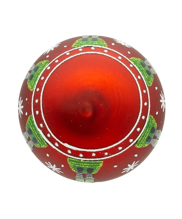 Red Glass Nutcracker Ornament
