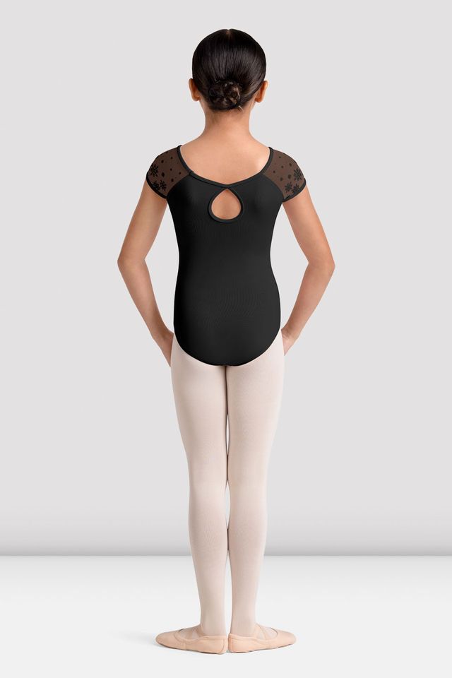 Girl's Kaleidoscope Cap Sleeve Leotard