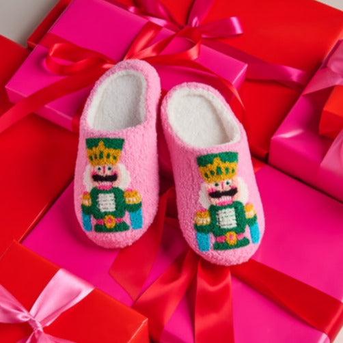 Pink Nutcracker Slippers