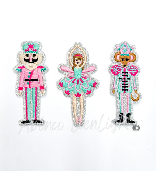 Glitter Nutcracker Iron On Patch