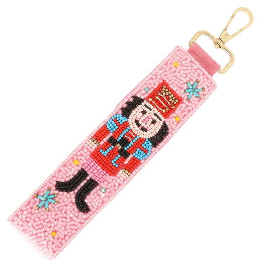 Nutcracker Seed Bead Keychain
