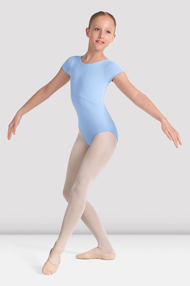 Girl's Kaleidoscope Boat Neck Leotard