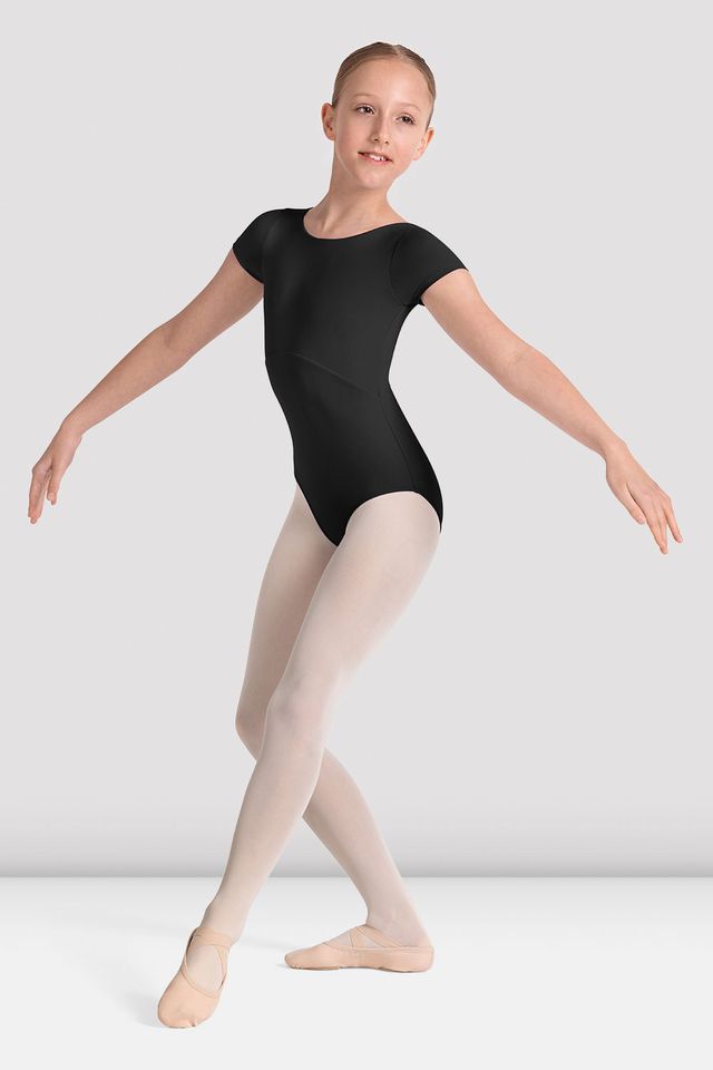 Girl's Kaleidoscope Boat Neck Leotard