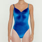 Pinch Front Velvet Leotard