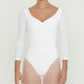 Pinch Front Long Sleeve Leotard