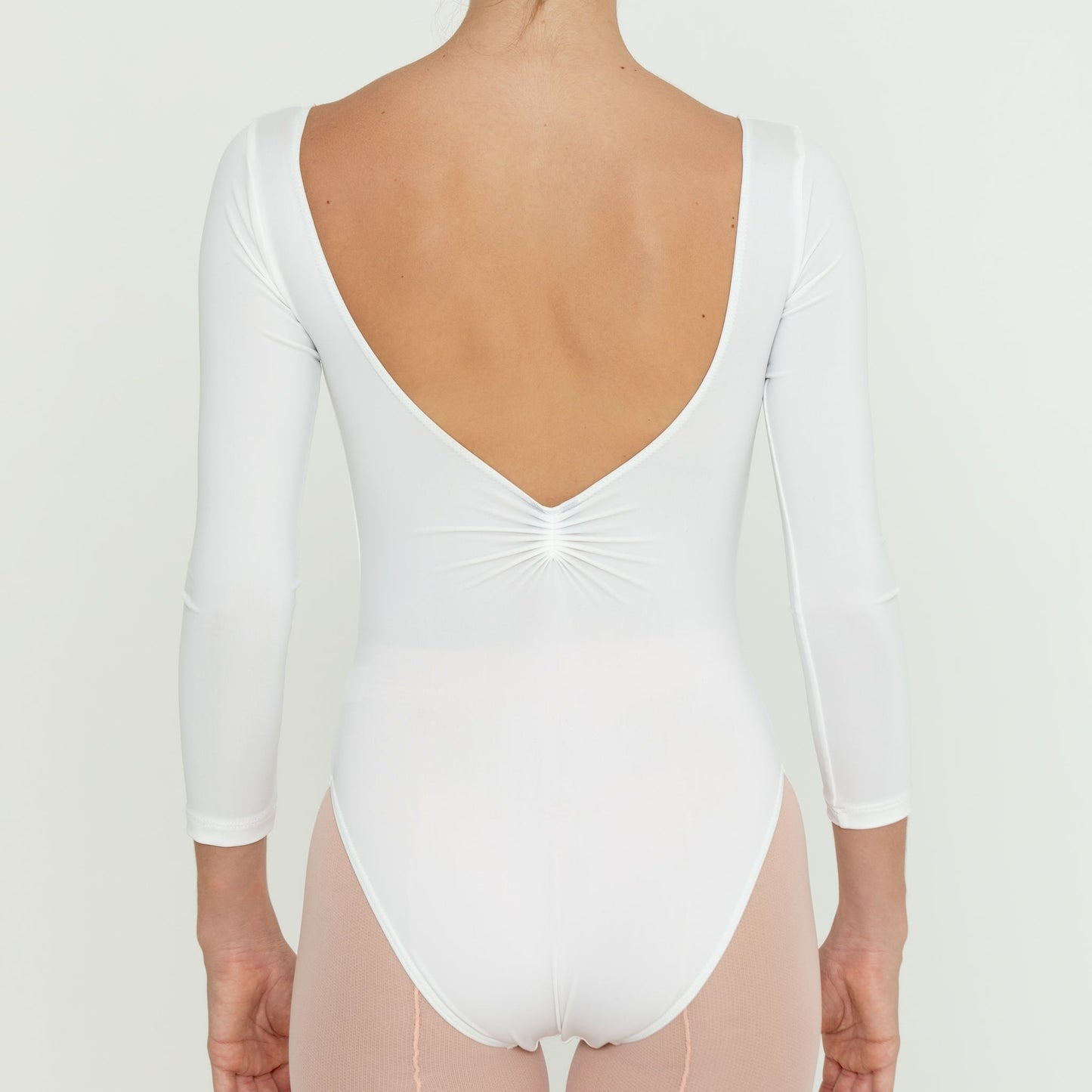 Pinch Front Long Sleeve Leotard