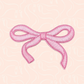 Ribbon Bow Iron On Patch