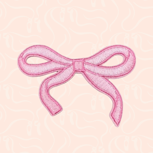 Ribbon Bow Iron On Patch