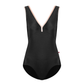 Alicia Leotard - Black/Misty Rose