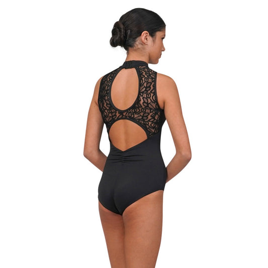 Lace Mock Neck Leotard