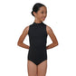 Children's Lace Mock Neck Leotard