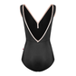 Alicia Leotard - Black/Misty Rose