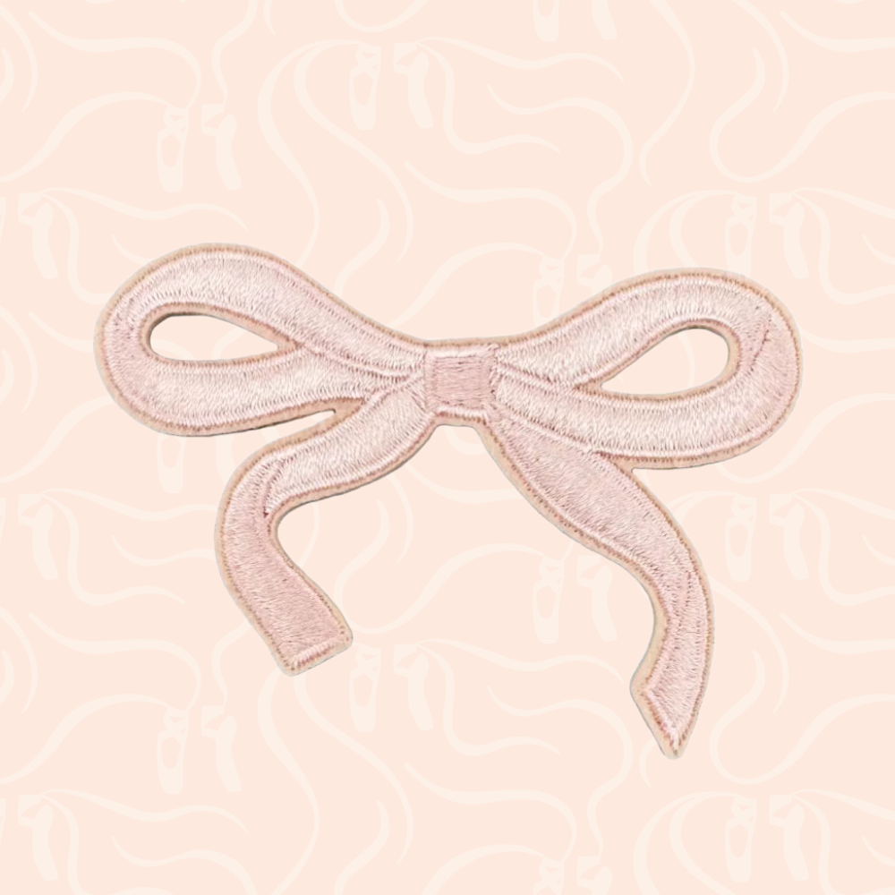 Ribbon Bow Iron On Patch