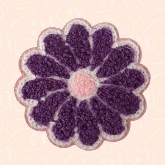 Chenille Flower Iron On Patch