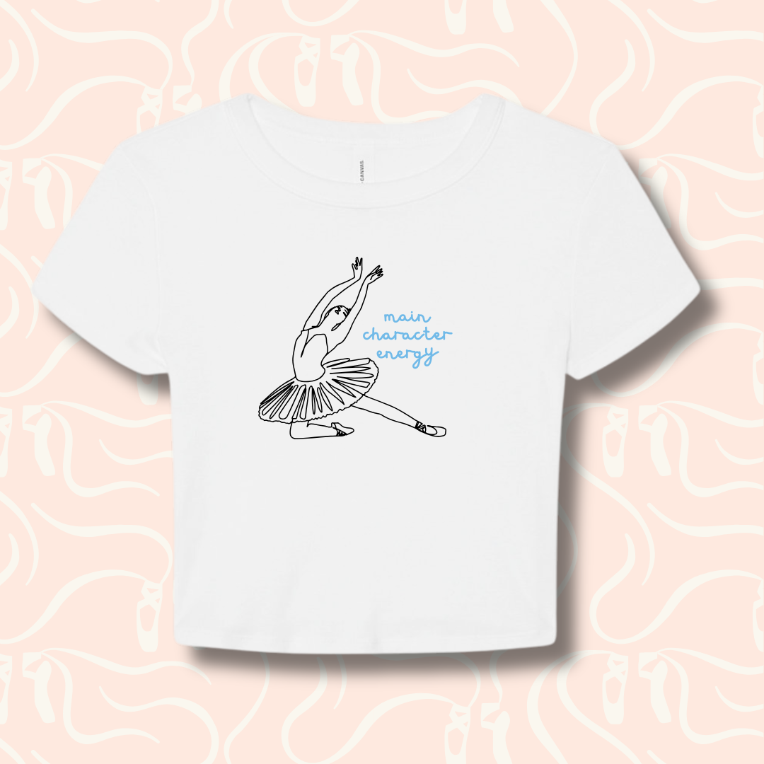 Main Character Energy Cropped Baby Tee