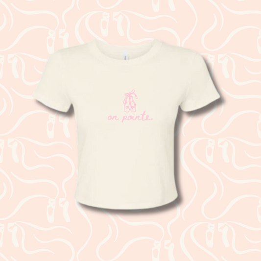 En Pointe Cropped Baby Tee