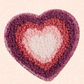 Chenille Halo Heart Iron On Patch