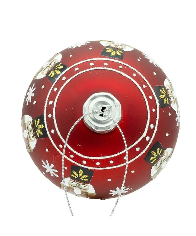 Red Glass Nutcracker Ornament