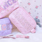 'Makeup' Bow Quilted Pouch