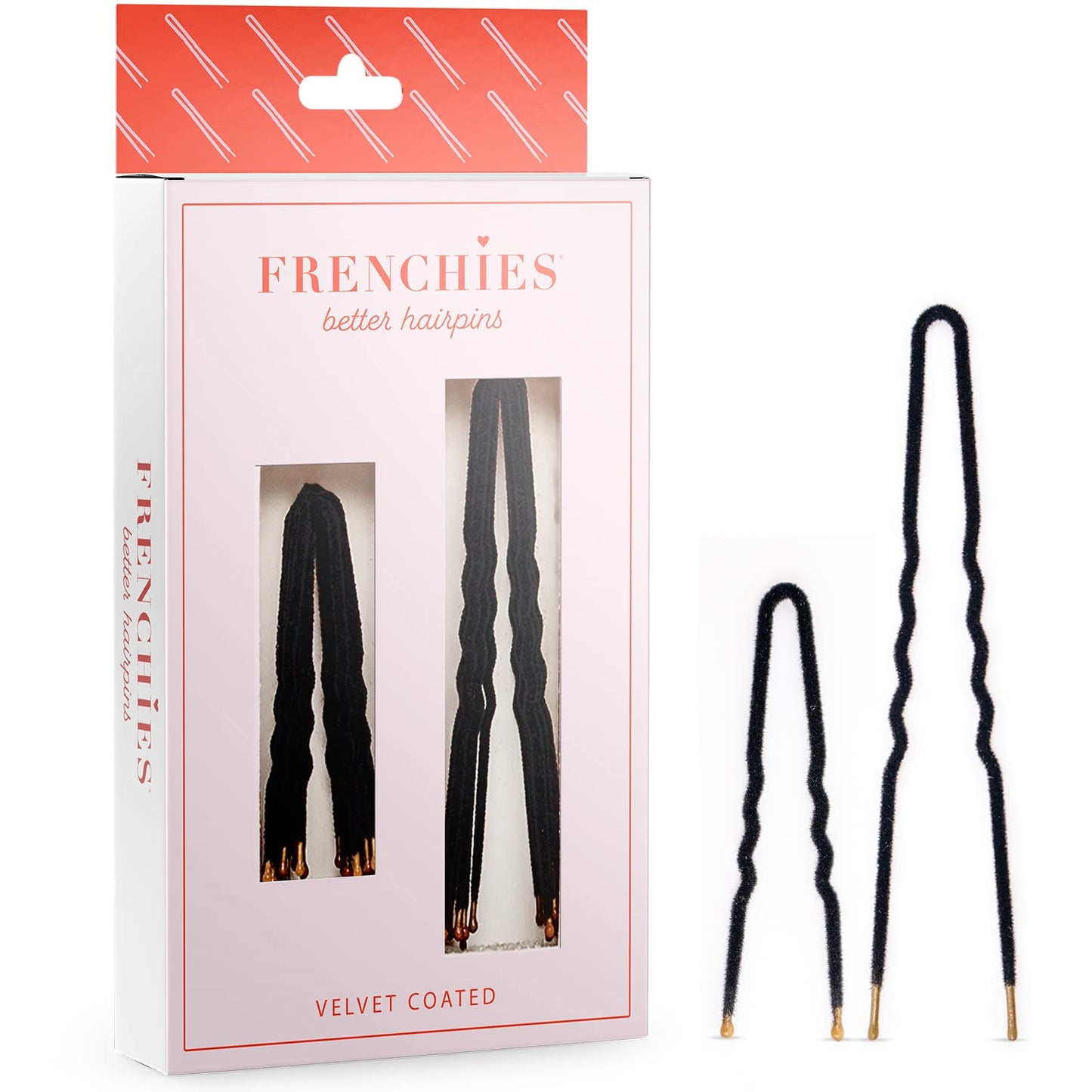 Frenchies Velvet Flocked Hair Pins