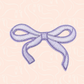 Ribbon Bow Iron On Patch