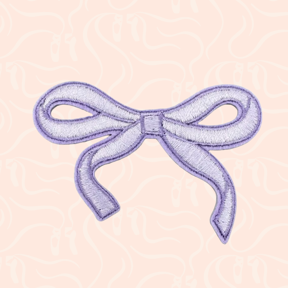 Ribbon Bow Iron On Patch