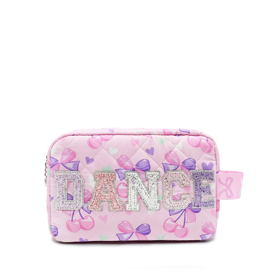 'Dance' Cherry Bow Printed Pouch