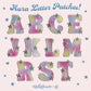 Aura Letter Iron On Patch