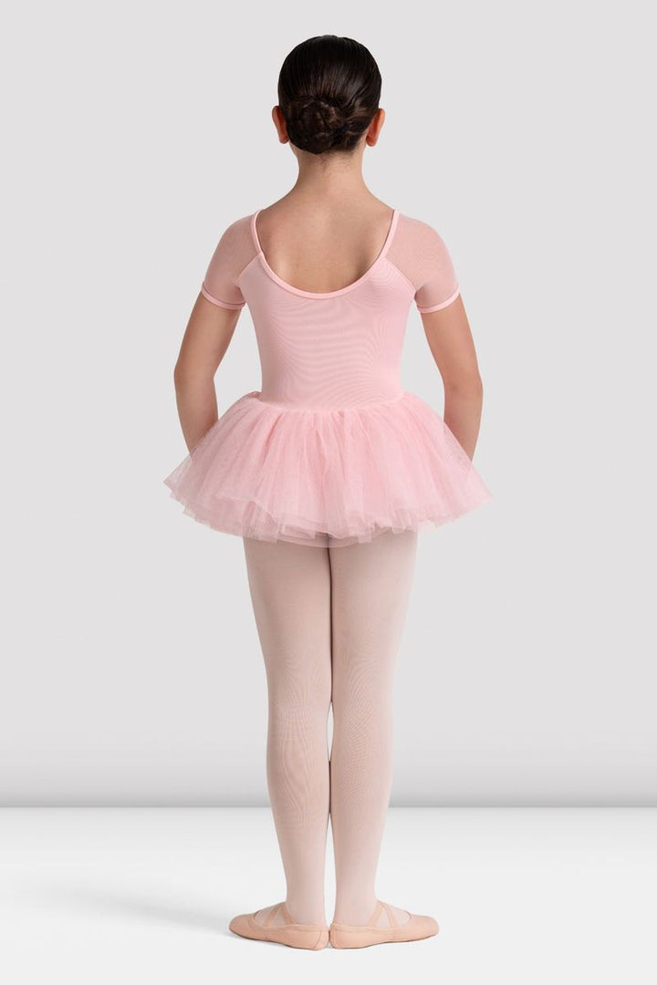Embroidered Cap Sleeve Tutu Leotard