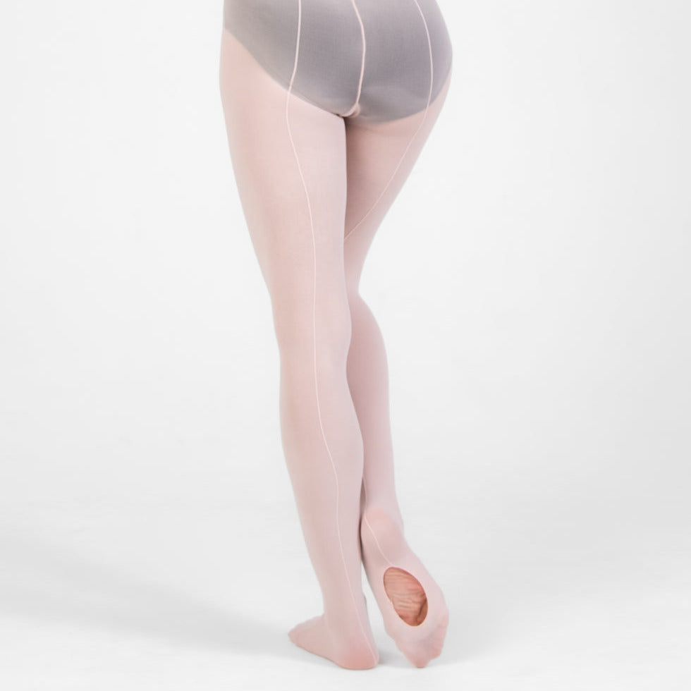 Children's Microfiber Backseam Convertible Tights