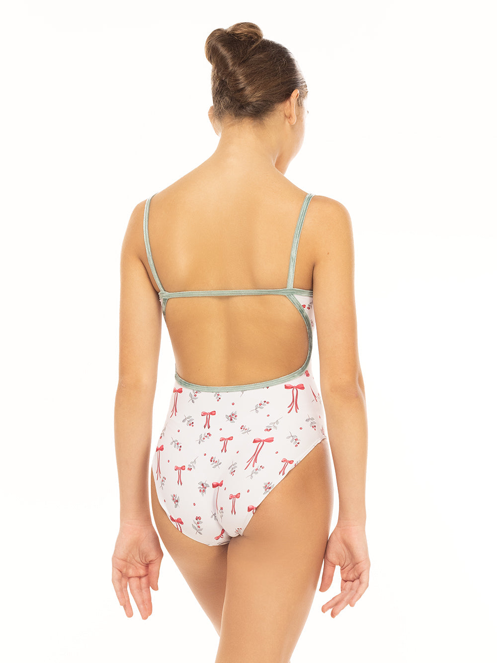 Christmas Bows Candy Leotard