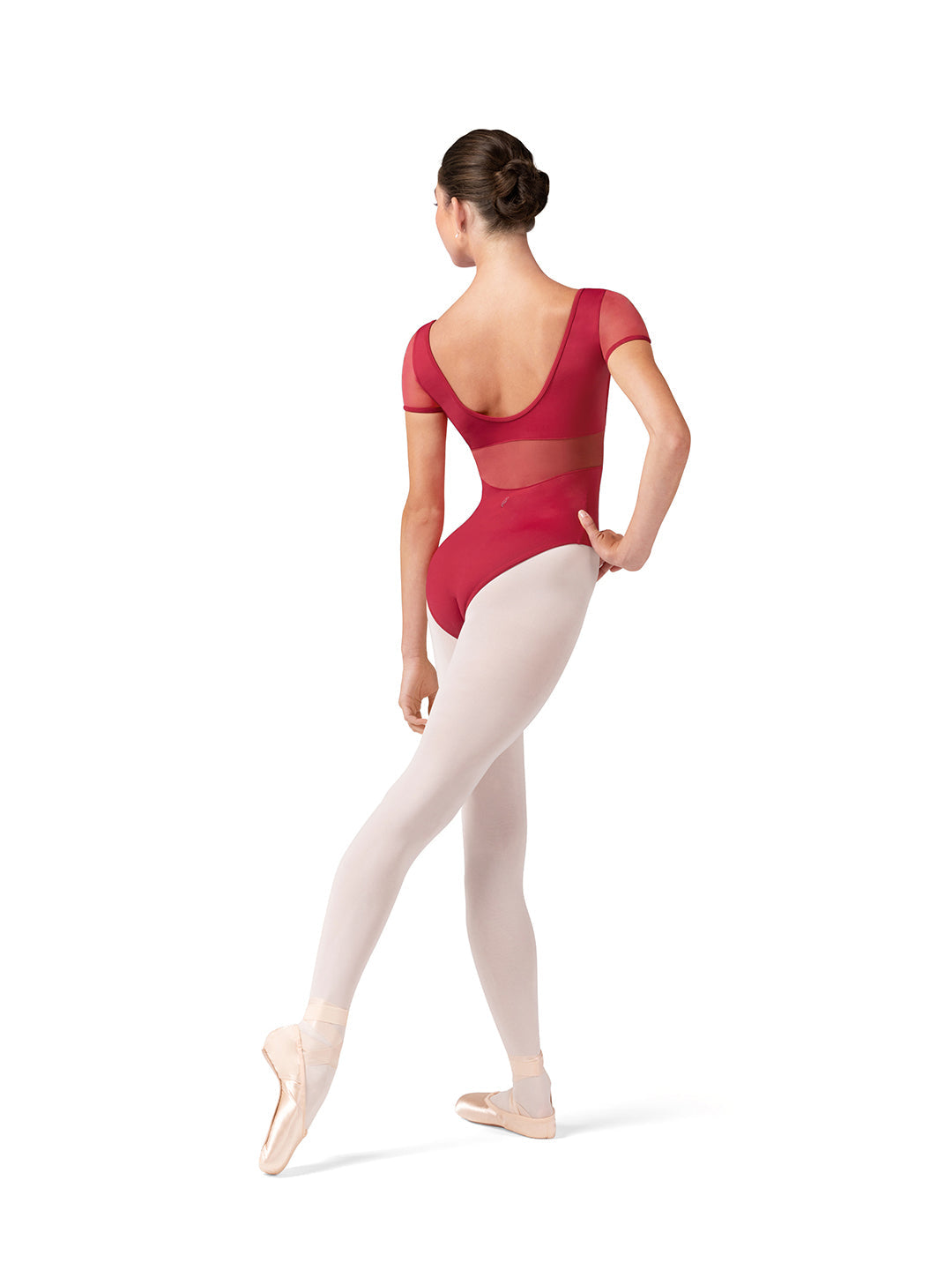 Olivia Embroidered Cap Sleeve Leotard