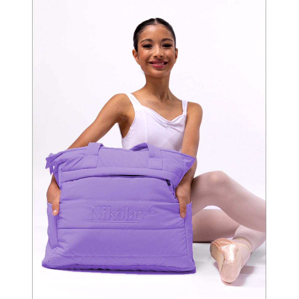 Medium Tote Bag by Nikolay Grishko – Chic Velvet Finish, Dual