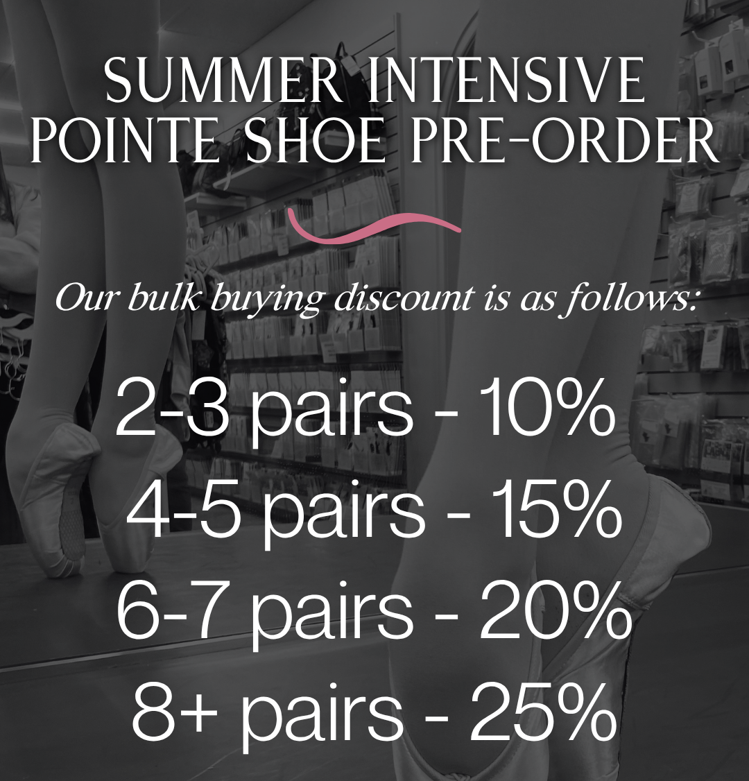 Summer Intensive Pointe Shoe Pre-Order
