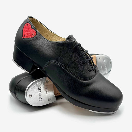 Tally Pro Leather Tap Shoe w/Heart TA815 - FINAL SALE