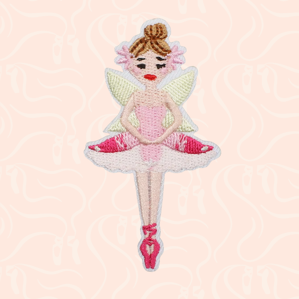 Pink Sugar Plum Fairy Iron On Patch