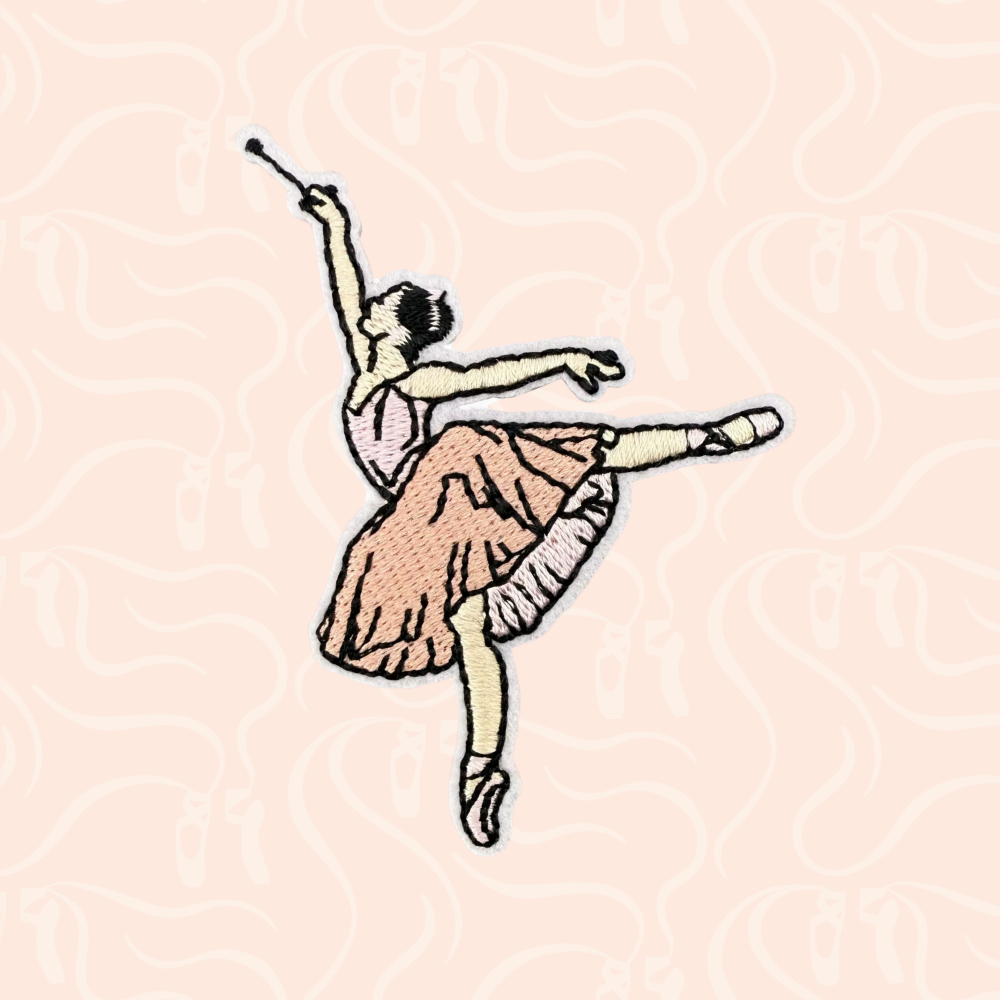 Ballerina Arabesque Iron On Patch