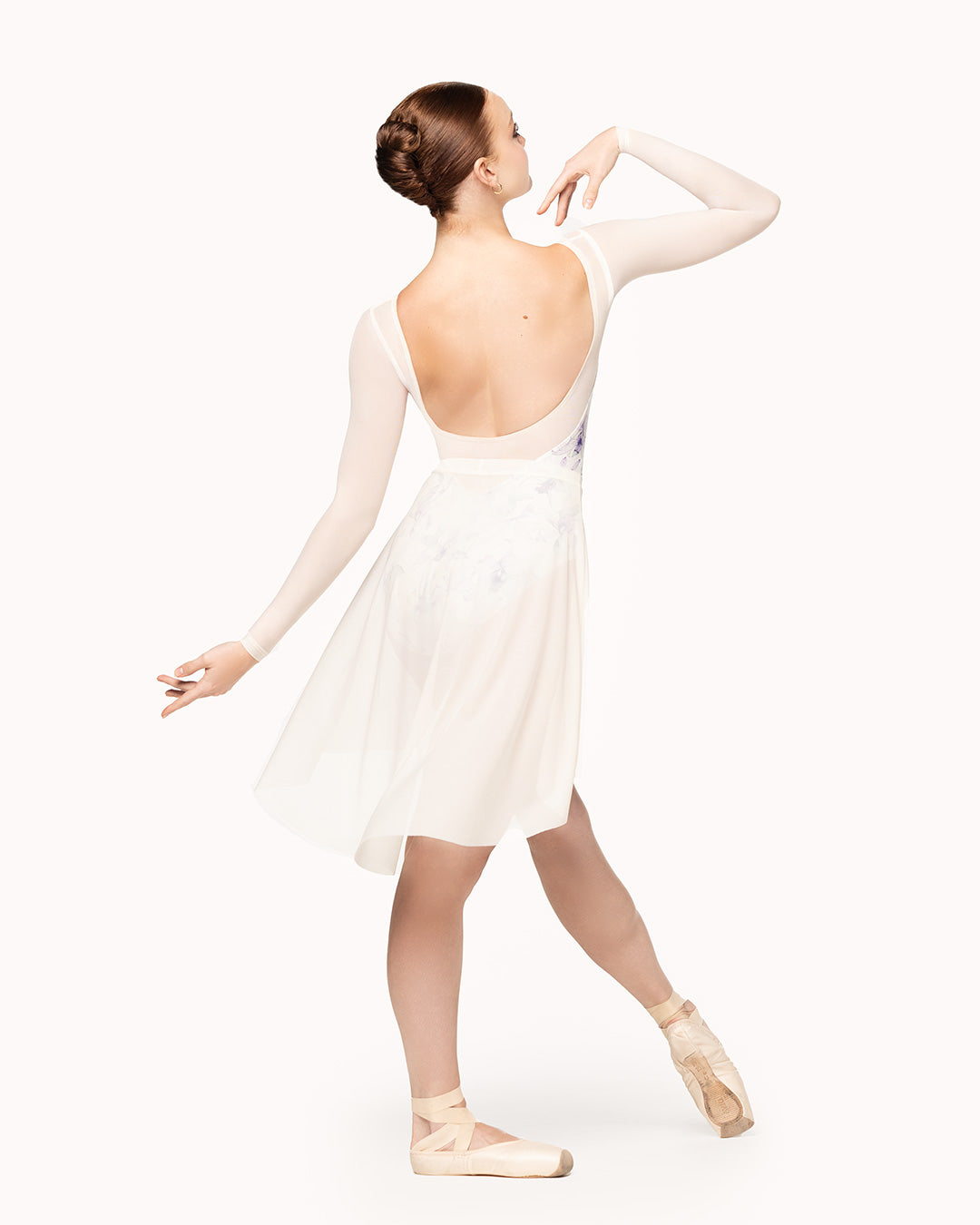 Long High Low Mesh Skirt