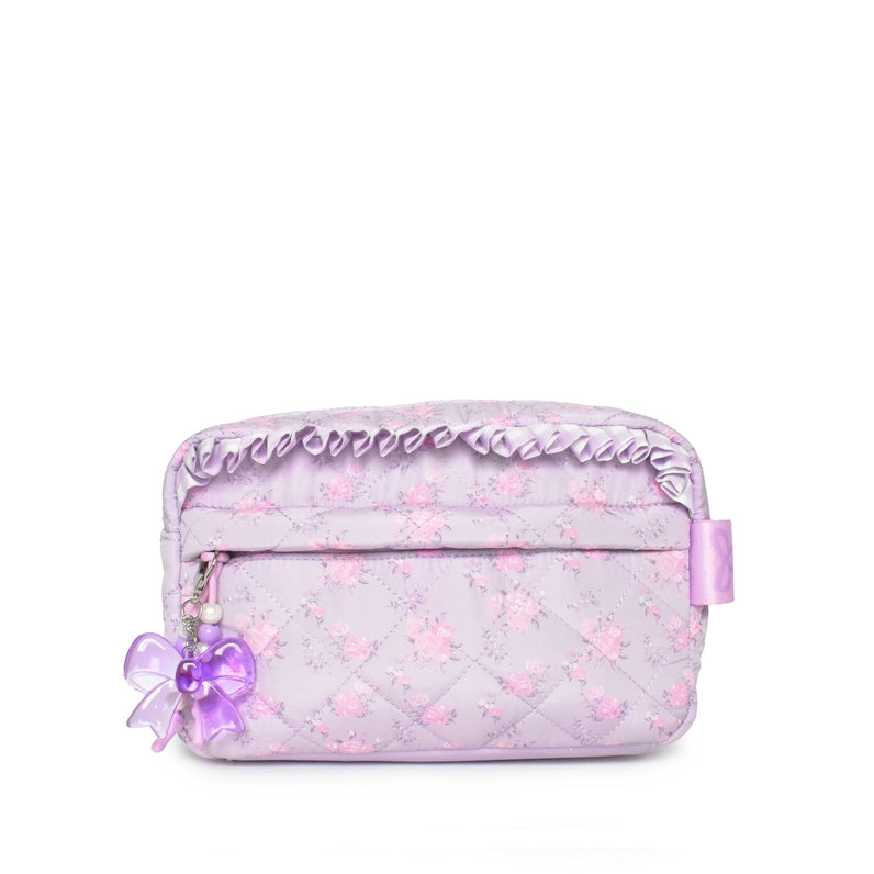 Quilted Floral Charm Pouch