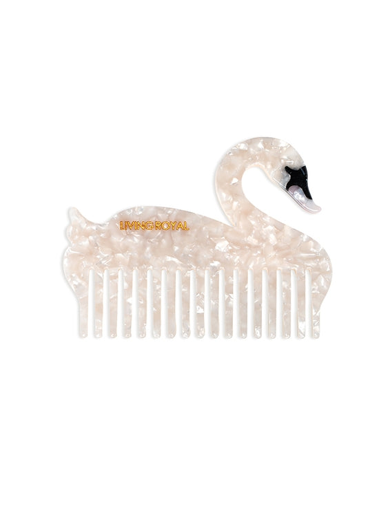 Swan Wide Tooth Mini Comb