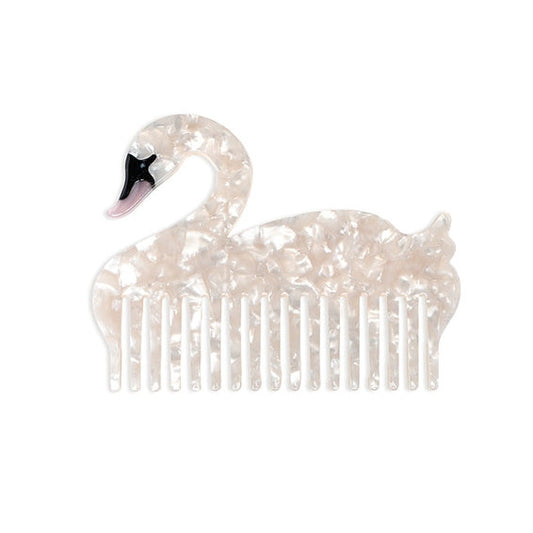 Swan Wide Tooth Mini Comb