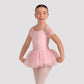 Embroidered Cap Sleeve Tutu Leotard